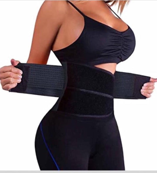 Black Adjustable Waist Trainer