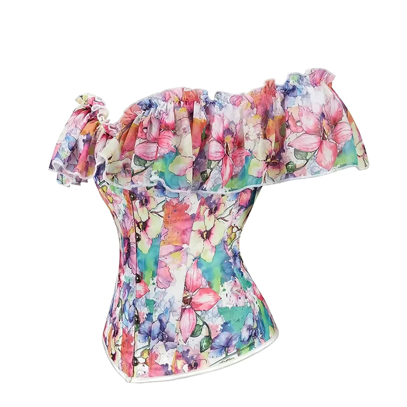Floral Print Corset