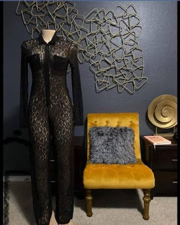 Lace One-piece See-through