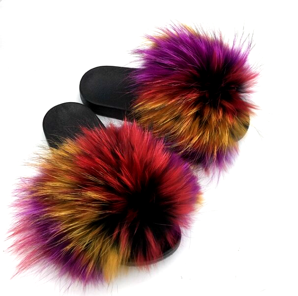 Colorful Fluffy Slippers