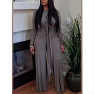 Flowing Evening Pants Set