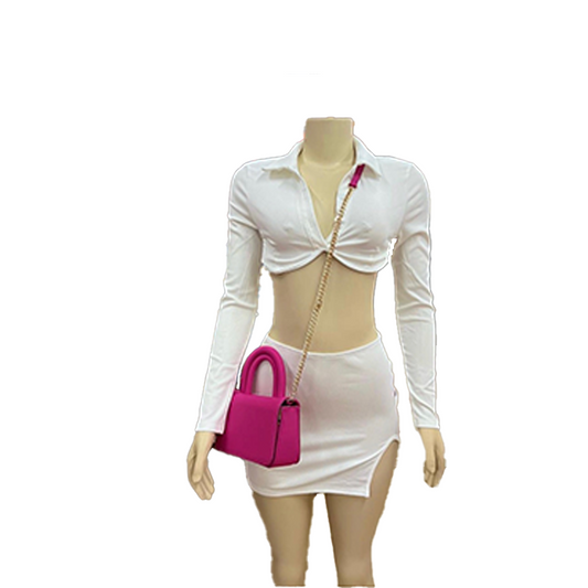 Long Sleeve Skirt Set